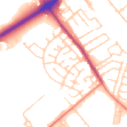 Daytime road noise heatmap for L30 1SQ