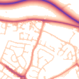Daytime road noise heatmap for L30 7PW