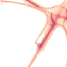 Night-time road noise heatmap for L30 7RA