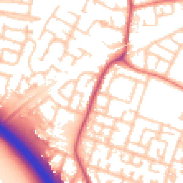Daytime road noise heatmap for L32 0RB