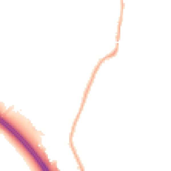 Night-time road noise heatmap for L32 0RB