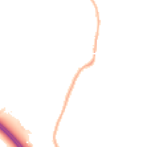 Night-time road noise heatmap for L32 0RD