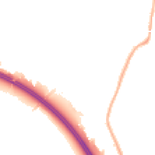 Night-time road noise heatmap for L32 0RH