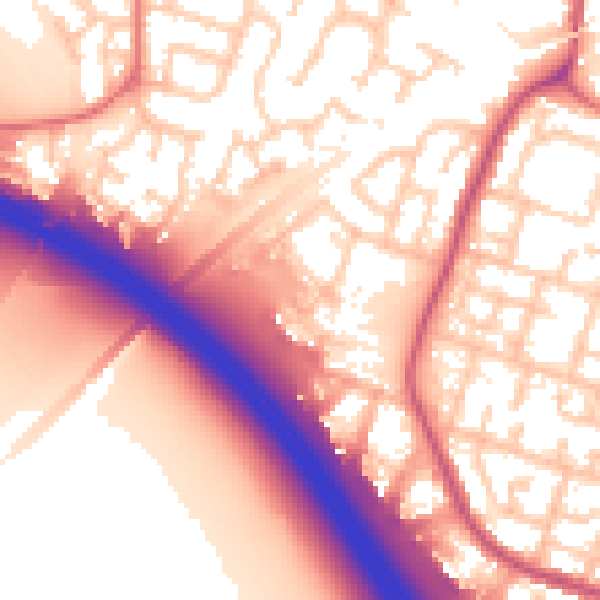 Daytime road noise heatmap for L32 0RL