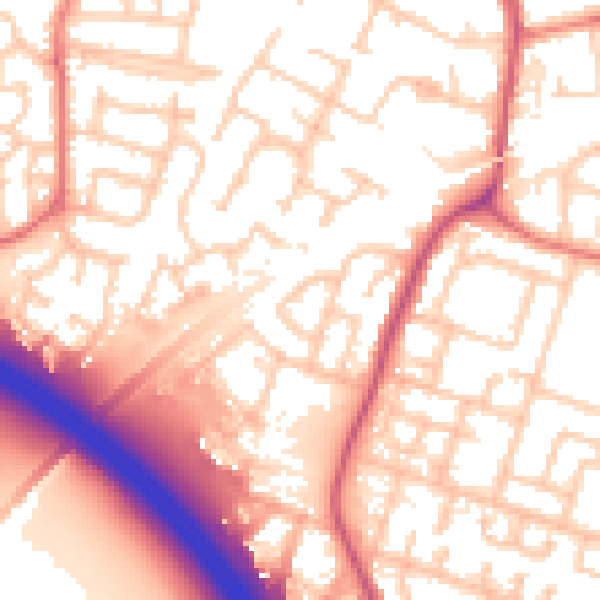Daytime road noise heatmap for L32 0RR