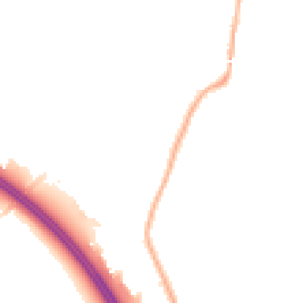 Night-time road noise heatmap for L32 0RT