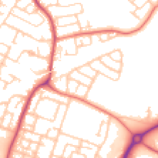Daytime road noise heatmap for L32 0SA