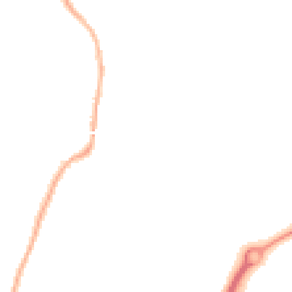 Night-time road noise heatmap for L32 0SA