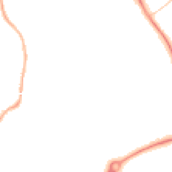 Night-time road noise heatmap for L32 0SB