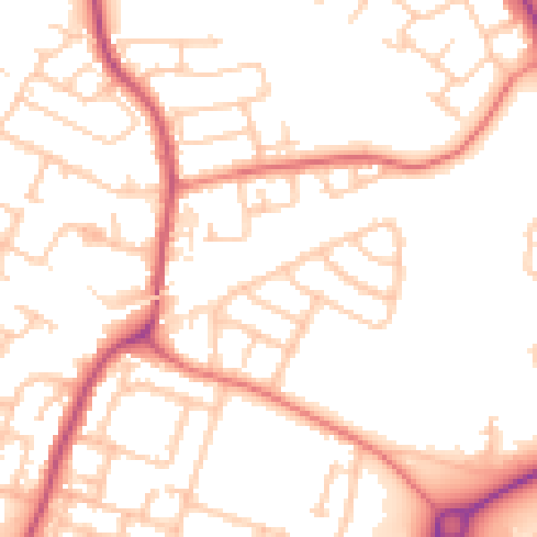 Daytime road noise heatmap for L32 0SF