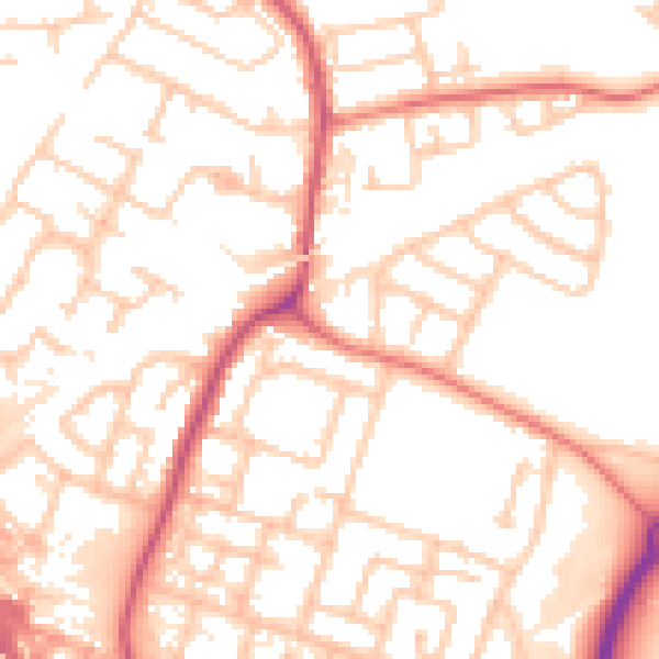 Daytime road noise heatmap for L32 0SN