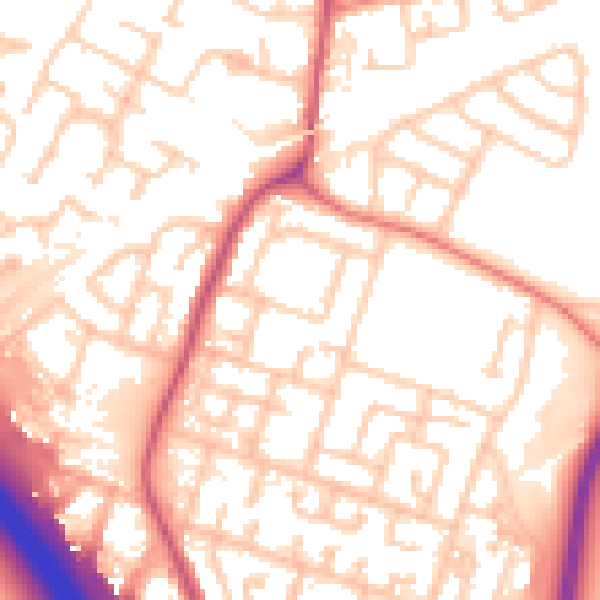 Daytime road noise heatmap for L32 0SR