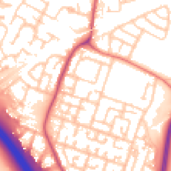 Daytime road noise heatmap for L32 0SS