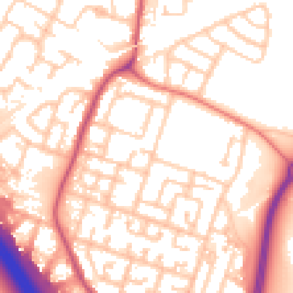 Daytime road noise heatmap for L32 0TF