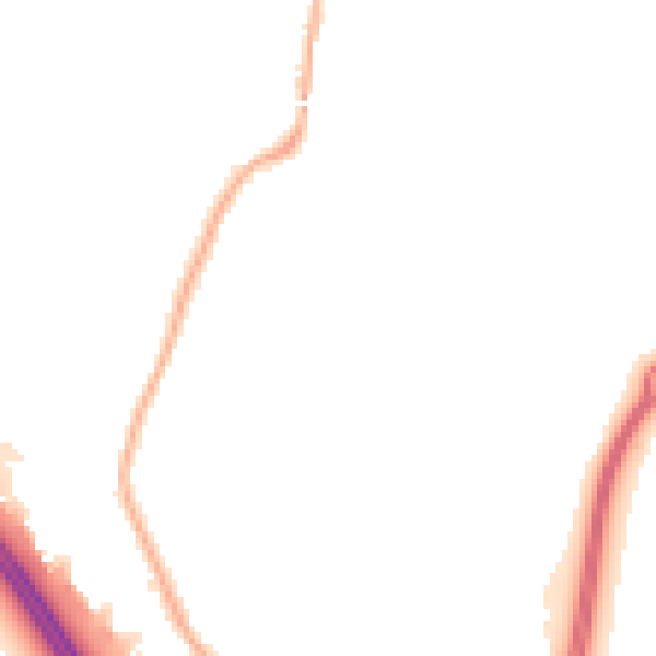 Night-time road noise heatmap for L32 0TF