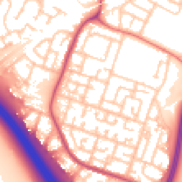Daytime road noise heatmap for L32 0TS