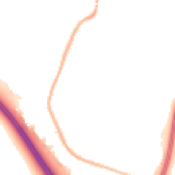 Night-time road noise heatmap for L32 0TS