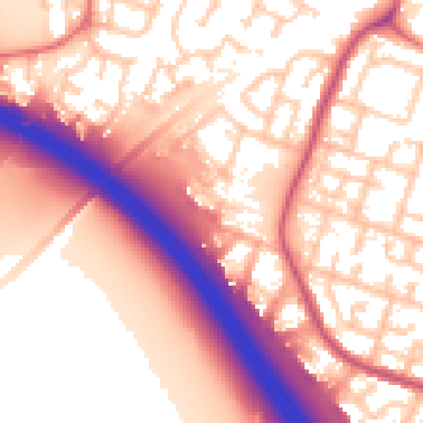 Daytime road noise heatmap for L32 0UZ