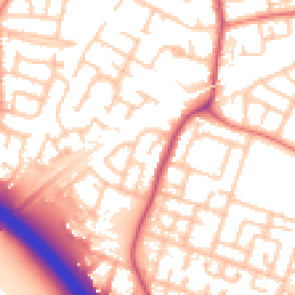 Daytime road noise heatmap for L32 0WA