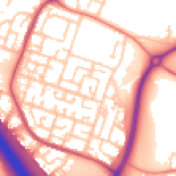 Daytime road noise heatmap for L32 0XL