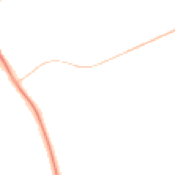 Night-time road noise heatmap for L32 1BH