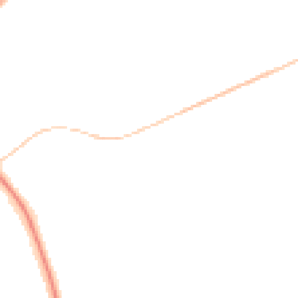 Night-time road noise heatmap for L32 1BL