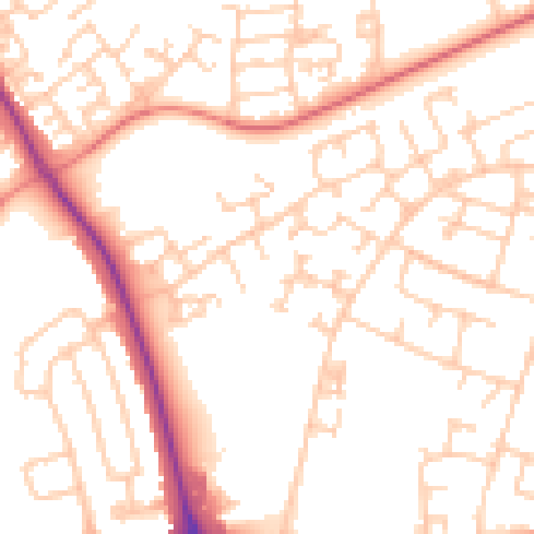 Daytime road noise heatmap for L32 1BN