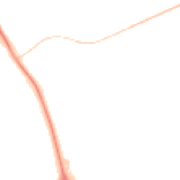 Night-time road noise heatmap for L32 1BN