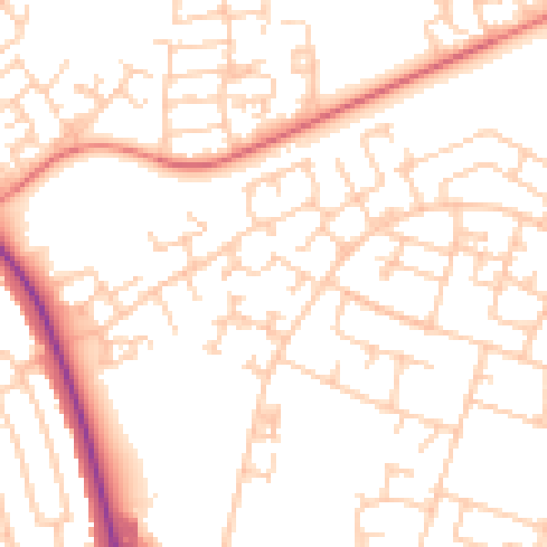 Daytime road noise heatmap for L32 1BT