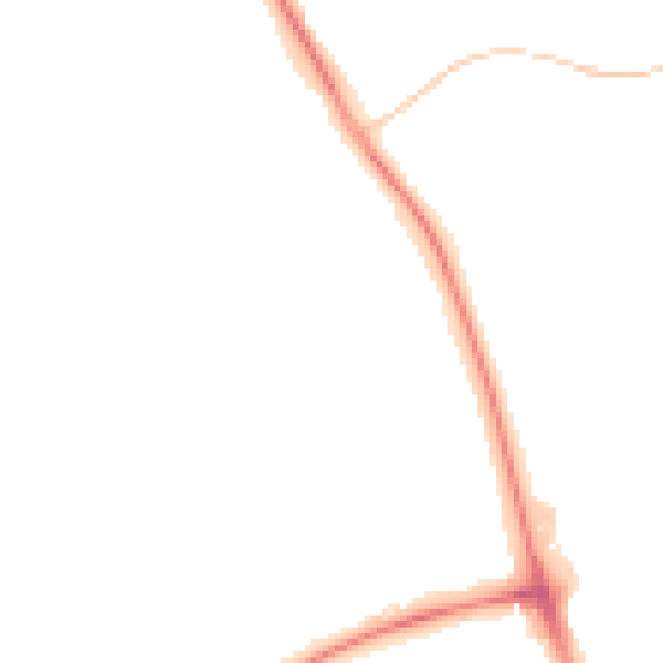 Night-time road noise heatmap for L32 1TN