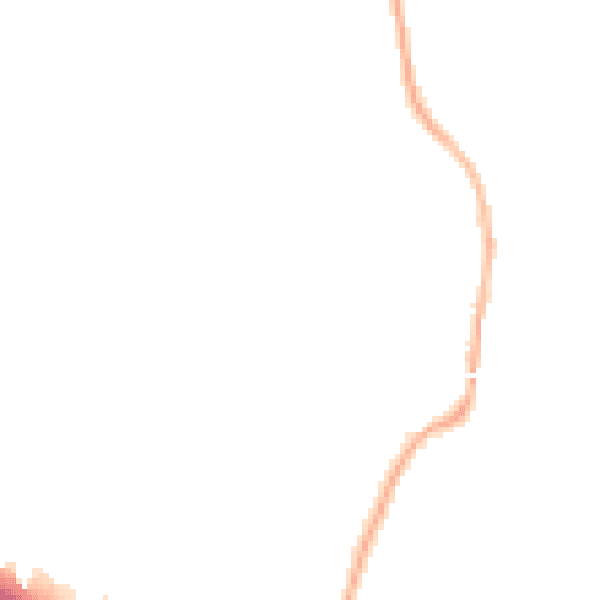Night-time road noise heatmap for L32 2AL