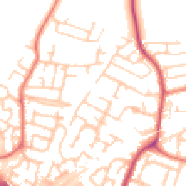 Daytime road noise heatmap for L32 2AN