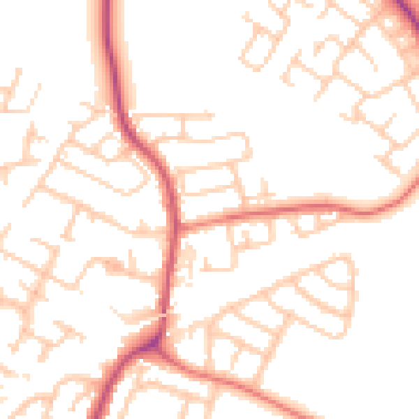 Daytime road noise heatmap for L32 2AU