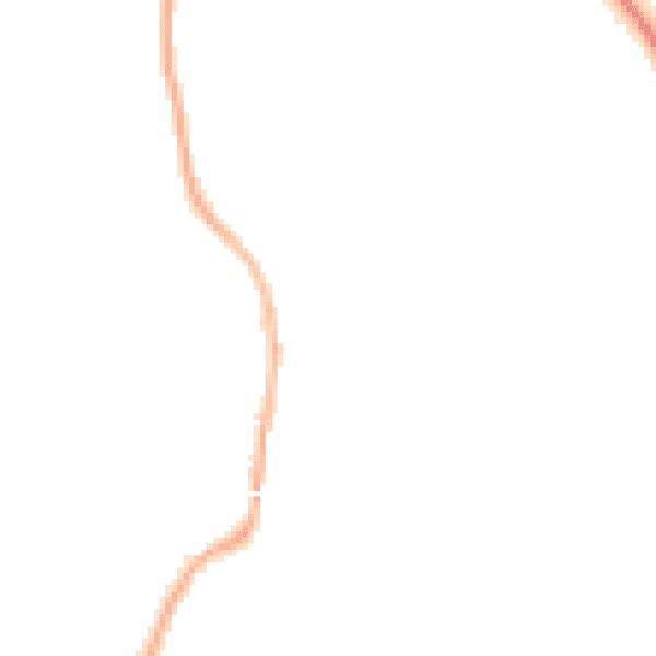 Night-time road noise heatmap for L32 2AU