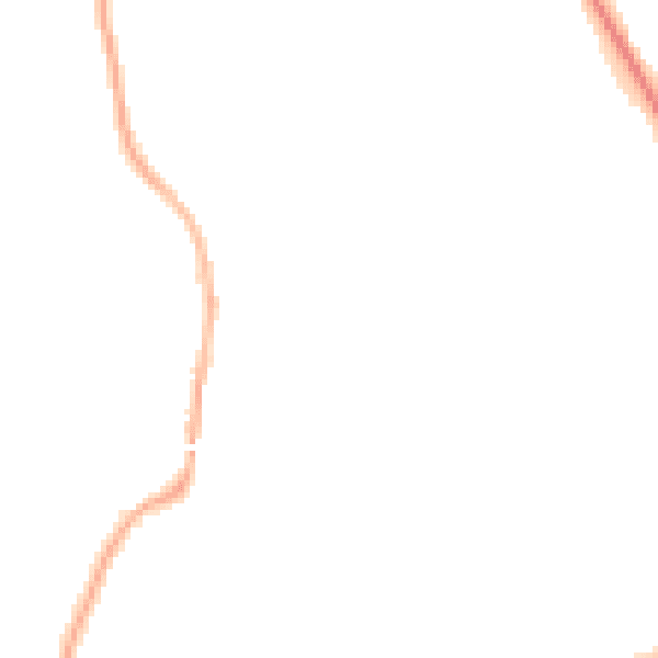 Night-time road noise heatmap for L32 2BE
