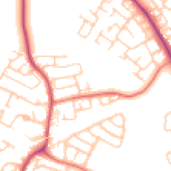 Daytime road noise heatmap for L32 2BH