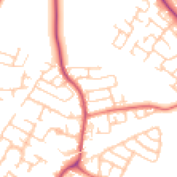 Daytime road noise heatmap for L32 2BP