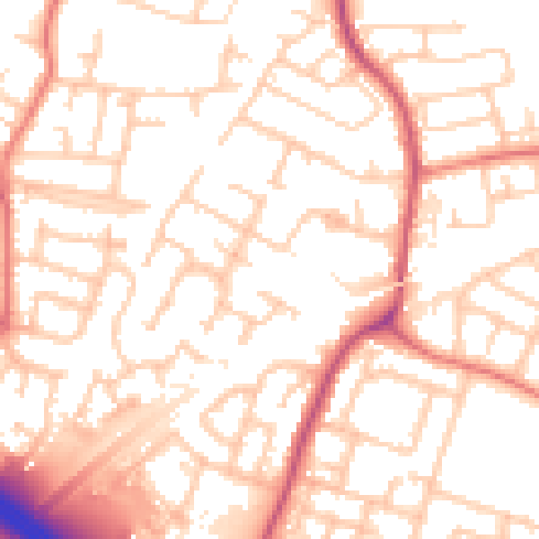Daytime road noise heatmap for L32 2BY