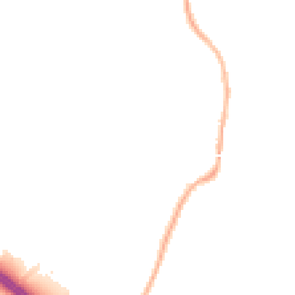 Night-time road noise heatmap for L32 2BY