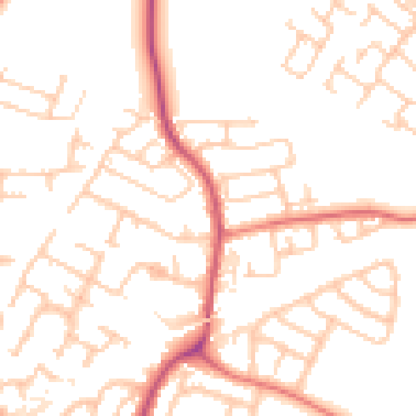 Daytime road noise heatmap for L32 2DD