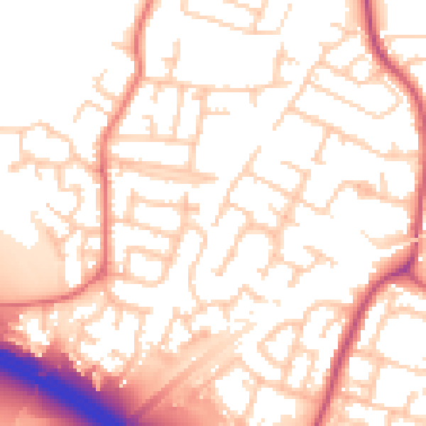 Daytime road noise heatmap for L32 2DH