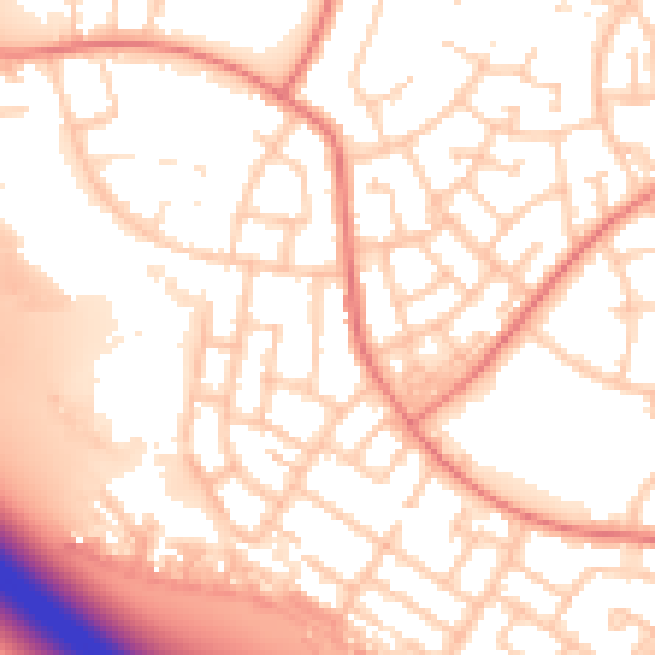 Daytime road noise heatmap for L32 3XA