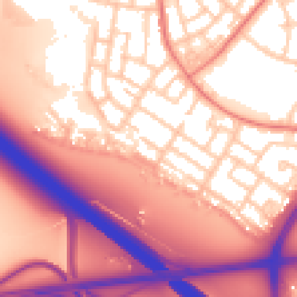 Daytime road noise heatmap for L32 3XT