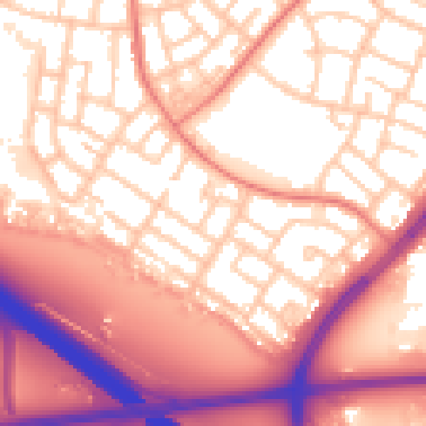 Daytime road noise heatmap for L32 3YD
