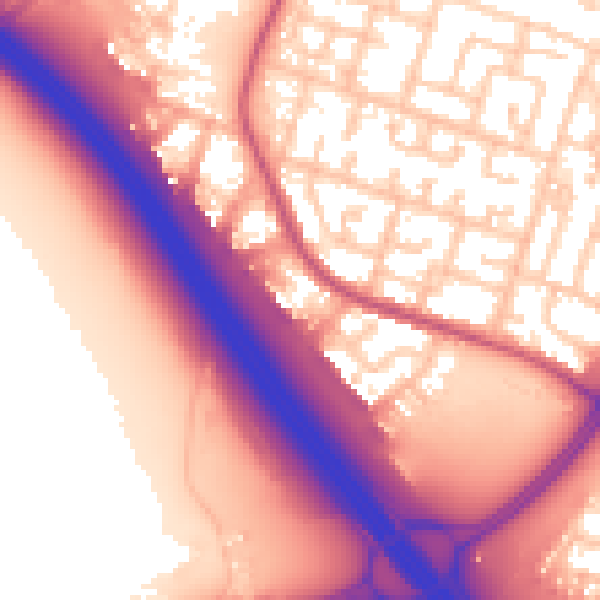 Daytime road noise heatmap for L32 4RY