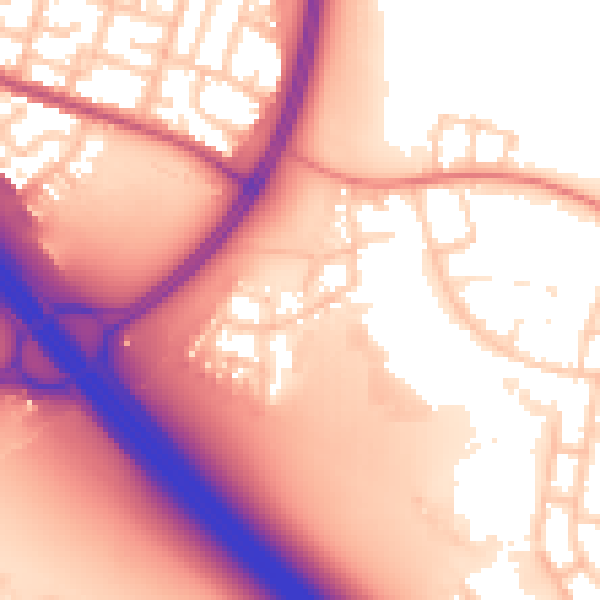 Daytime road noise heatmap for L32 4SA