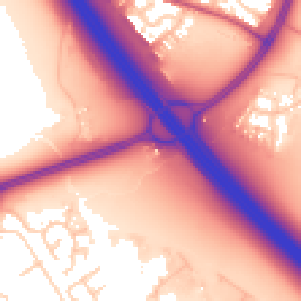 Daytime road noise heatmap for L32 4SF