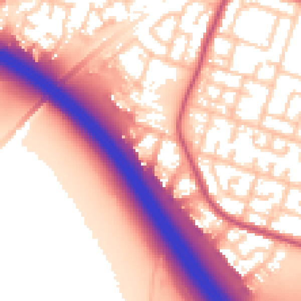 Daytime road noise heatmap for L32 4SQ