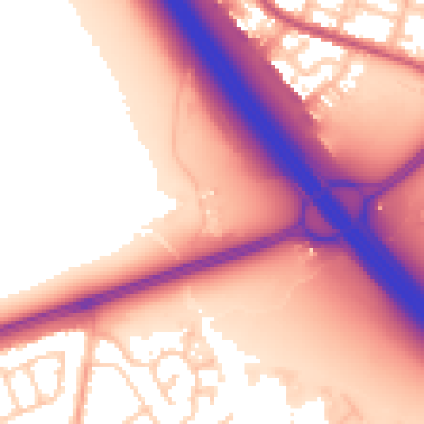 Daytime road noise heatmap for L32 4SS