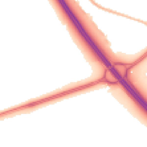 Night-time road noise heatmap for L32 4SS